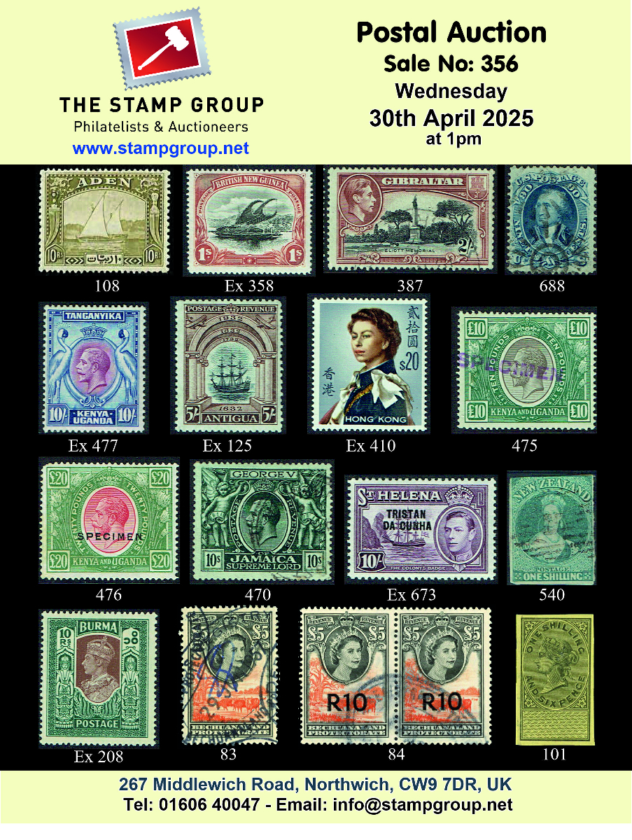 Postal Auction April 30th 2025