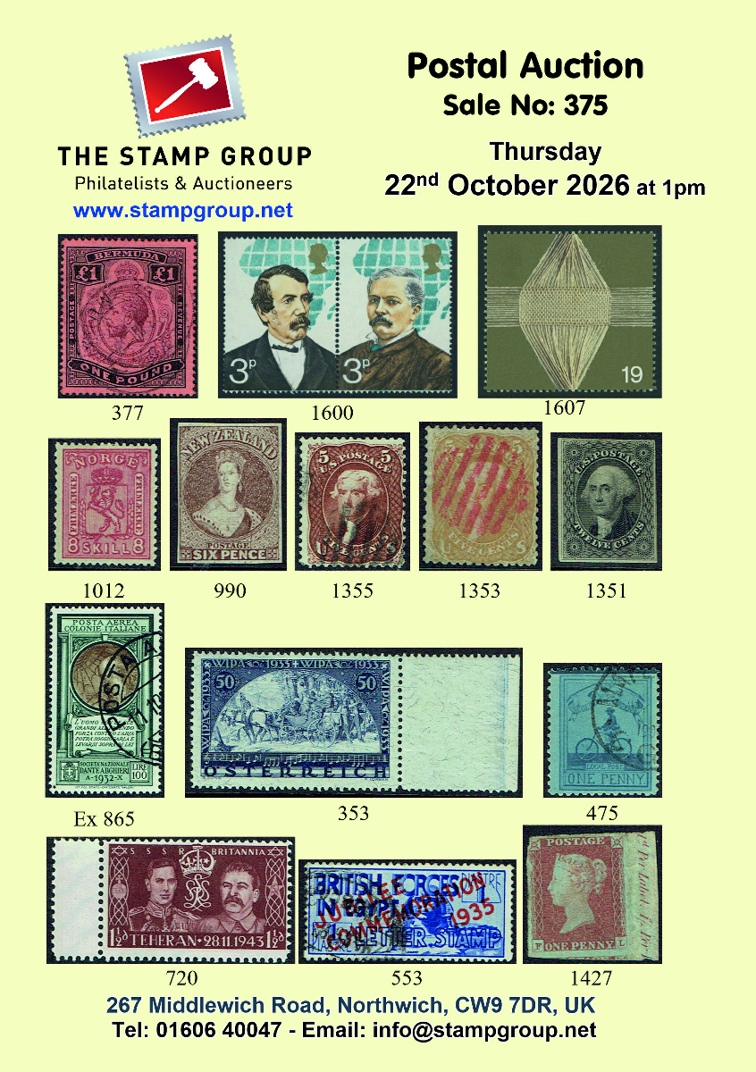 Postal Auction October 2026